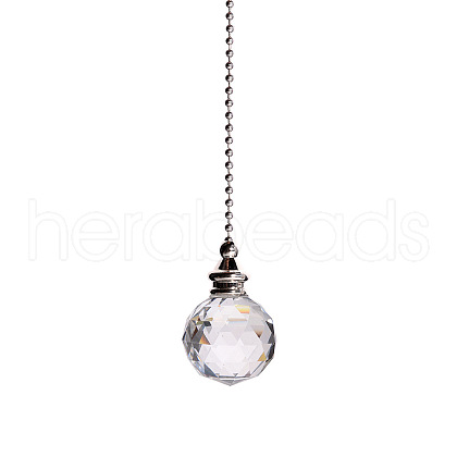 Glass Crystal Ceiling Fan Pull Chain Extenders PW-WG22568-02-1
