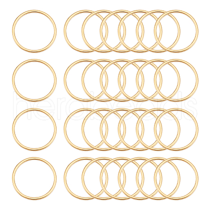 Unicraftale 40Pcs 304 Stainless Steel Linking Ring FIND-UN0003-64-1