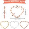 Olycraft Rack Plating Alloy Open Back Bezel Pendants FIND-OC0001-31-2