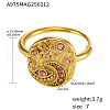 304 Stainless Steel & Cubic Zirconia Finger Rings for Women FS-WG99359-02-2
