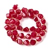 Natural Quartz Dyed Beads Strands G-U023-A02-19-3