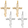 Unicraftale 4Pcs 2 Colors 304 Stainless Steel Pendants STAS-UN0045-98-1