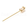 Brass Micro Pave Cubic Zirconia Pendant Bails KK-K294-21G-2
