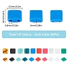 SUNNYCLUE 800Pcs 10 Colors Opaque Acrylic Slide Charms OACR-SC0001-36B-2