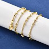 2.5MM Brass Flat Round Twisted Chain Necklaces NJEW-M108-26G-5