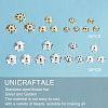 Unicraftale 80Pcs 8 Style 304 Stainless Steel Bead Caps STAS-UN0031-57-4