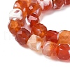 Natural Fire Crackle Agate Beads Strands G-H078-C49-6mm-04-4