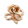 Hollow Clover Zinc Alloy Brooch for Women Dress Shawl JEWB-P010-02-2