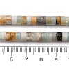 Natural Flower Amazonite Beads Strands G-Z006-C49-5