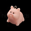 Opaque Resin Pendants RESI-K023-03A-2