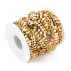 PVD Vacuum Plating Handmade 304 Stainless Steel Link Chains CHS-M004-07G-4
