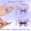 CRASPIRE 24Pcs 2Bags Cloth Butterfly Alligator Hair Clip FIND-CP0002-49B-2