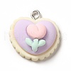 Opaque Resin Pendants RESI-G056-06-1