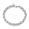 Brass Chain Bracelets BJEW-N032-05P-2