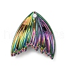 Grandient Color Opaque Resin Pendants RESI-WH0026-74E-2