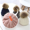 AHADERMAKER 60Pcs 6 Colors Acrylic Knitted Hat Making Fastener Tool FIND-GA0004-05-5