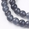 Natural Jade Bead Strands G-R165-8mm-12-3