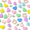DIY Round & Heart Acrylic Beads Bracelets Jewelry Kits DIY-FS0006-28-3