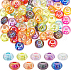 SUNNYCLUE 100Pcs Transparent Acrylic European Beads OACR-SC0001-75-1
