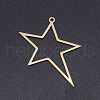 201 Stainless Steel Laser Cut Pendants STAS-S105-T912-2-1