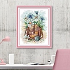 Flower Pattern DIY Cross Stitch Beginner Kits DIY-NH0003-01A-5