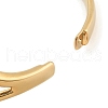 Ion Plating(IP) 304 Stainless Steel Crossed Hinged Bangles for Women BJEW-Z068-04G-05-4