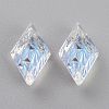 Embossed Glass Rhinestone Pendants GLAA-J101-04A-001SI-2