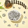 100 pcs 10 Style Tibetan Style Alloy Pendants TIBEP-CJ0001-34-5