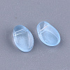 Transparent Spray Painted Glass Charms GLAA-S183-05C-2