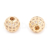 Ion Plating(IP) Cubic Zirconia Beads KK-O146-02B-G-1