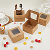 Square Kraft Paper Storage Gift Boxes CON-WH0095-81A-01-4