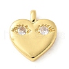 Brass Micro Pave Cubic Zirconia Pendants KK-U053-07G-1