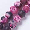 Natural Agate Bead Strands G-E393-8mm-08C-2