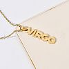 304 Stainless Steel Word Constellation Pendant Necklaces FS-WGAAB2A-03-1