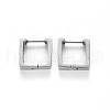 304 Stainless Steel Huggie Hoop Earrings STAS-S103-23P-1