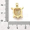 Brass Micro Pave Cubic Zirconia Charms KK-B131-02G-01-3
