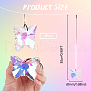 SUPERFINDINGS 3Pcs Glass Butterfly Pendant Decorations AJEW-FH0005-36-2