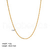Stainless Steel Cardano Chain Necklaces PW-WG8A4BA-07-1