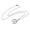 304 Stainless Steel Horse Pendant Necklaces NJEW-H065-23P-2