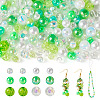 Transparent & Opaque Acrylic Bead OACR-TAC0002-08D-10