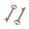 Tibetan Style Zinc Alloy Key Big Pendants EA11911Y-AB-2