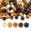 Craftdady 100Pcs 5 Colors Wooden Beads WOOD-CD0001-13-2