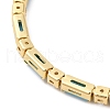 Brass Cubic Zirconia Slider Bracelets BJEW-A138-01G-4