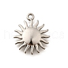 304 Stainless Steel Pendants STAS-C122-02P-1