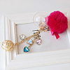 FIBLOOM 20Pcs 10 Colors Golden Plated Alloy Pendants FIND-FI0001-24-6