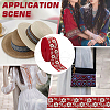 FINGERINSPIRE 10 Yards Ethnic Style Embroidery Polyester Ribbons OCOR-FG0002-24A-6