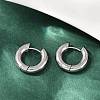 202 Stainless Steel Polishing Hoop Earrings EJEW-M106-02P-01-1