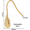 Brass Earring Hooks KK-BC0005-32G-2