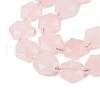 Natural Rose Quartz Beads Strands G-G144-A03-01-4