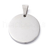 304 Stainless Steel Pendants STAS-Z027-01F-P-3